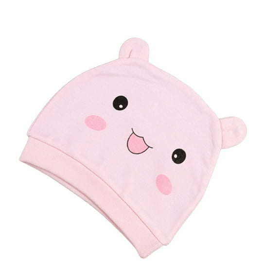 Dsseng Four Seasons Kids Newborn Baby Hats Cotton Cap, Cartoon Cute Printed Hat Suitable for Baby Accessories