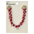 thumbnail image 3 of No Boundaries Women's Braided Cord Swag Chain Bag Charm, Pink and Red, 3 of 3