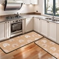 thumbnail image 3 of Kitchen Rugs Sets Of 2,Brown Boho Bohemia Rainbow Hearts Pattern Anti Fatigue Kitchen Mat Rugs Non Slip Washable,Decorative Kitchen Floor Mats for Kitchen,Sink,Laundry,17"x47"+17"x47", 3 of 5
