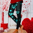 thumbnail image 5 of Mepaouo Women's Valentines Day Tights with Hearts Skinny Sporty Sexy Leggings Printed Pants Sizes S-2X, 5 of 6