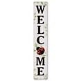 thumbnail image 2 of My Word! Welcome Ladybug Porch Board Welcome Sign & Porch Leaner for Front Porch Deck Patio or Wall - Indoor Outdoor Farmhouse Rustic Vertical Home Decor 8"x46.5", 2 of 5