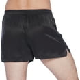 thumbnail image 4 of Intimo Mens Classic Silk Boxers, Black, 4 of 6