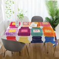 thumbnail image 3 of Yayeee Tablecloths 54" x 54" Rectangle Wrinkle Resistant Party Table Cover, Colorful Jars, 3 of 8