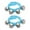 Light Blue, variant on 2-Pack Jingle Bell Wrist/Ankle Bracelets - 4 Bells Percussion Instrument for Christmas Caroling, Dance Performances & Parties (Adjustable Straps, 10 Colors) - Musical Rhythm Toys for Kids/Adults