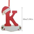 thumbnail image 3 of Xiwaer Christmas Tree Decoration Pendant Personalized Christmas 26 Letter Ornaments K, 3 of 4
