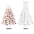 thumbnail image 2 of Zufioo Red Mushroom Print Coral Fleece Velcro Hand Towel, Hangable Absorbent Hand Towel, Suitable for Kitchen, Bathroom Household Items, 2 of 7