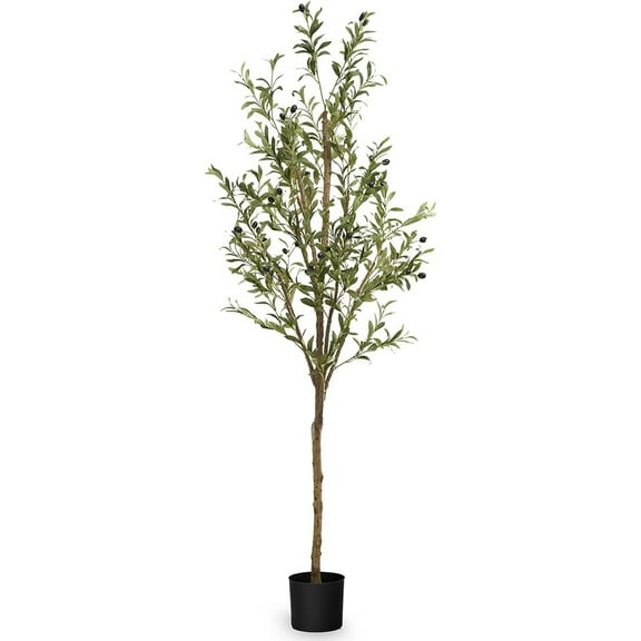 Maia Shop 6ft Artificial Olive Tree, Fake Plants for Home Decor