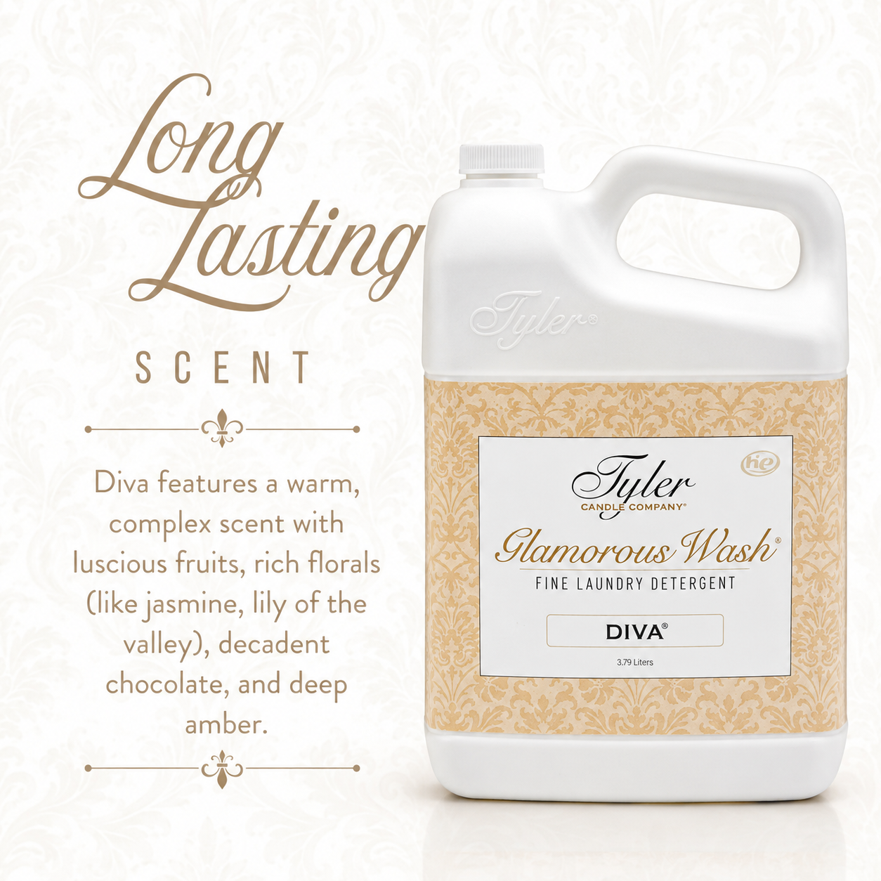 Tyler Candle Diva Glamorous Wash Liquid Detergent, 128 oz photo 6
