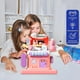 thumbnail image 3 of Juego de cocina infantil con hamburguesas, postres y bolso de belleza | Juguete de rol para niñas y niños de 4 a 8 años | Kit realista para cortar y decorar comida | Morado, verde y rosa, 3 of 6
