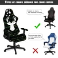 thumbnail image 5 of Pzuqiu Camo Flag Deer Computer Game Chair Cover Anti-Slip Racing Computer Chair Slipcover Set Easy Installation Office Chairs Protector for Gaming Room Office Home Decor, 5 of 7