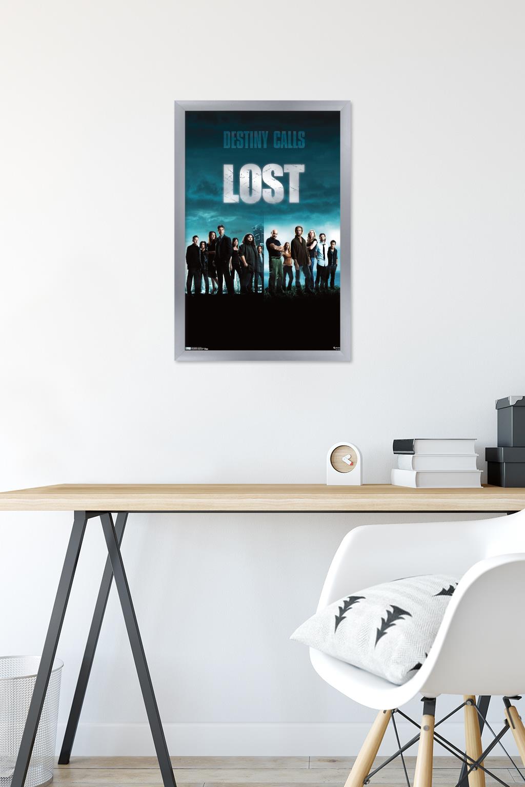 Lost Season 5 - One Sheet Wall Poster, 14.725" x 22.375", Framed