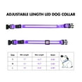 thumbnail image 6 of MASBRILL Flashing Light LED Dog Collars Waterproof with Rechargeable Adjustable Glowing Flash Dog Collar Night Safety Light up Dog Collar for Small/Medium/Large Dog Collar Purple-L, 6 of 7
