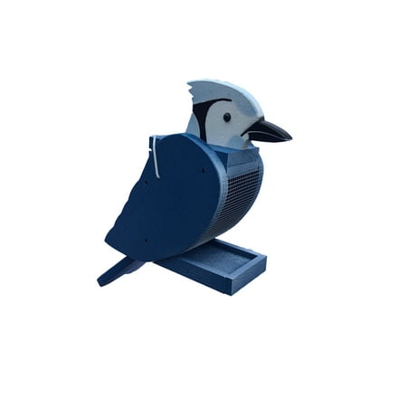 Pine Blue Jay Bird Shaped Feeder (Best Bird Feeder For Blue Jays)