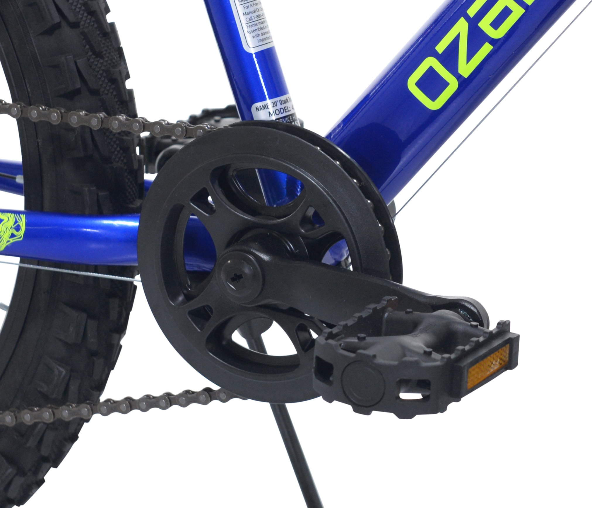 20" Ozark Trail Mountain Bicycle, 7 Speed, Fits Riders 3'11"-4'4", Child, Unisex, Blue
