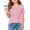 Pink, variant on Shirts for Girls Short Sleeve Tops Trendy Pink Summer T-Shirts Boys Clothes 13-14 Years