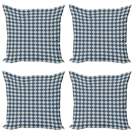 Moroccan Throw Pillow Cushion Case Pack Of 4 Repetitive Floral
