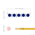thumbnail image 5 of ANGARA Lab Grown 3 Ct Blue Sapphire and Diamond Garland Necklace for Women in 14K Yellow Gold (Size-5mm) | September Birthstone, Anniversary, Jewelry Gift for Women | Lab-Grown Blue Sapphire Necklace, 5 of 11