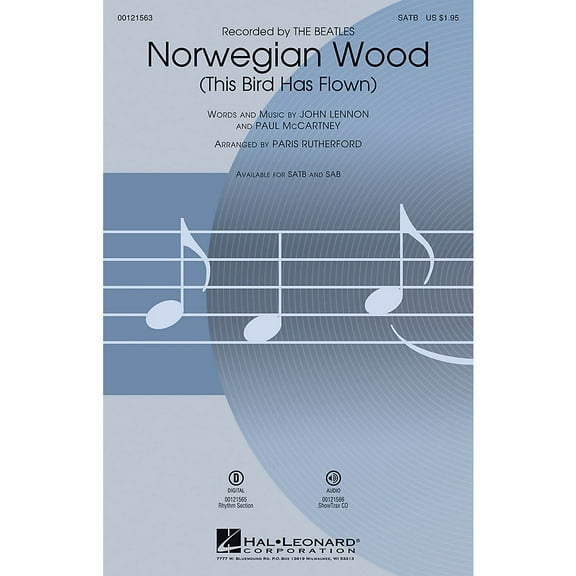 Norwegian Wood This Bird Has Flown Showtrax Cd Pop Choral Series