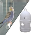 thumbnail image 3 of 1L Water Dispenser Water Pot Container Birds Waterer Pet Drinker Creative White, 3 of 8