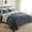 Dark Grey, variant on Joyfy Queen Size Comforter Set 3-Piece, Tufted Boho Plaid Geometric Design with 2 Pillow Shams, Beige Checkered All Seasons Bed in a Bag
