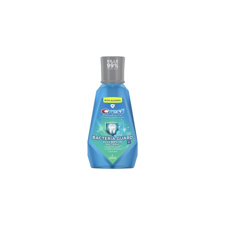 Crest, Pro Health Bacteria Guard with Alcohol Clean Mint Mouthwash (Pack of 16)