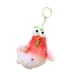 thumbnail image 2 of Lindo llavero de peluche con forma de animal de dibujos animados, colgante novedoso, adorno de animal que pone un huevo. Rojo, 2 of 9