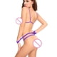 thumbnail image 5 of Gibobby Lencería sexy para mujer Conjunto de falda a cuadros para mujer con ribete de encaje y falda(Morado, XXG), 5 of 5