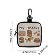 thumbnail image 3 of Dog Training Treat Bag Portable Zipper Pouch for Pet Snacks Leak Proof Easy Clean Polyester Snack Bag with Compartments for Walking(White), 3 of 7