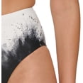 thumbnail image 3 of Calvin Klein Women's Printed High Waist Bikini Bottoms Swimsuit Black Size Large, 3 of 3