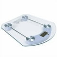 thumbnail image 2 of Digital Bathroom Scale 396 lb/180 kg Clear Glass LCD Display Step-On Tech, 2 of 5