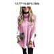 thumbnail image 5 of Suéter de punto para mujer, chal trenzado de Color sólido, chal de otoño, fiesta, viaje, oficina, negocios, jersey, ropa para niñas Prendas para la parte del cuerpo Púrpura claro METRO Jumpingount AP013735-09, 5 of 6