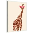 thumbnail image 4 of Kate and Laurel Giraffe in Preppy Cute Heart Sunglasses Framed Canvas Wall Art  by Honey Island Studio 18 x 24 Sylvie White, Whimsical, Animals, Humor Art for Wall Decor, Living Room, Bedroom, 4 of 8