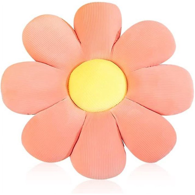 Almohada de flores de 15,7 pulgadas, cojín en forma de flor de Margarita de felpa, decoración del hogar