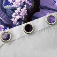 thumbnail image 4 of Feelyou Cherry Blossom Moon Dragon Blackout Curtains Set of 2 (52x84 Each) for Men Women Kids, Japanese Style Wildlife Window Curtains, Purple Blue, 4 of 6
