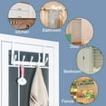 thumbnail image 3 of Over The Door Rack, 5 Door Hanger Hooks for Clothes Towels Coat, Over The Door Coat Rack ( hite), 3 of 5