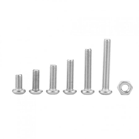 

EBTOOLS Button Head Screw Stainlss Steel Bolt M3 Screw Nut For Home Appliance RC Model Accessory Communication Equipment Ship Assembly