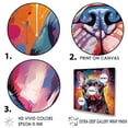 thumbnail image 3 of Designart "French Bulldog'S Festive Spirit I" Animals Dog Wall Art Prints, 3 of 7
