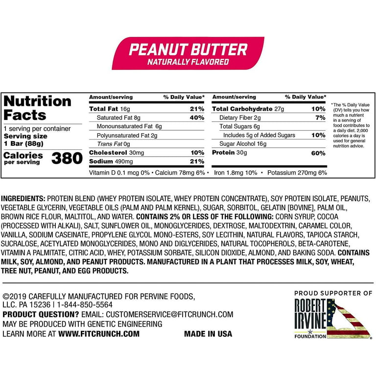 FITCRUNCH Peanut Butter & Jelly (12ct Full Size) – FITCRUNCH