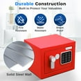 thumbnail image 4 of Compact Electronic Safe Box with Digital Touch Pad, Mechanical Override, Includes Keys (Red), 4 of 7