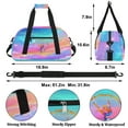 thumbnail image 2 of Qzjjjmy Dance Gymnastics Bag for Girls Duffle Bag Dance Travel and Gymnastics Tote Bag for Kids, 2 of 7