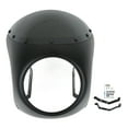 thumbnail image 2 of Headlight Fairing, Antiaging 7in Motorcycle Windshield Wearproof  For Most Motorcycles Matte Black, 2 of 8