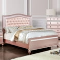 thumbnail image 5 of Furniture of America Paisley Contemporary Wood Queen Panel Bed in Rose Gold, 5 of 8