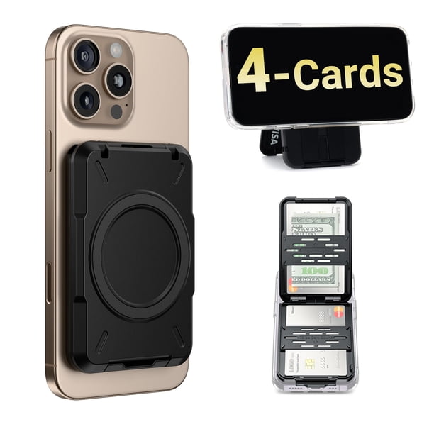Soporte magnético tipo cartera ProFezzion para iPhone 17/12 con RFID