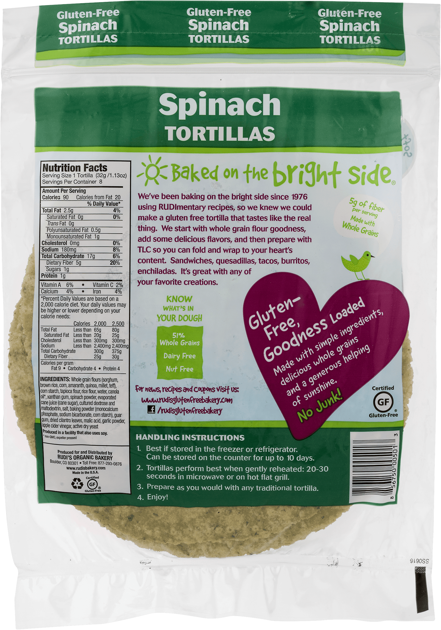 Nutrition Facts Of Spinach Tortilla - Nutrition Ftempo