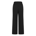 thumbnail image 5 of Buigttklop Pants for Women 2024 Women'S Flare Solid Suit Pants Leisure Trousers Bell-Bottoms Solid Color Double Pocket High Waist Pants, 5 of 6