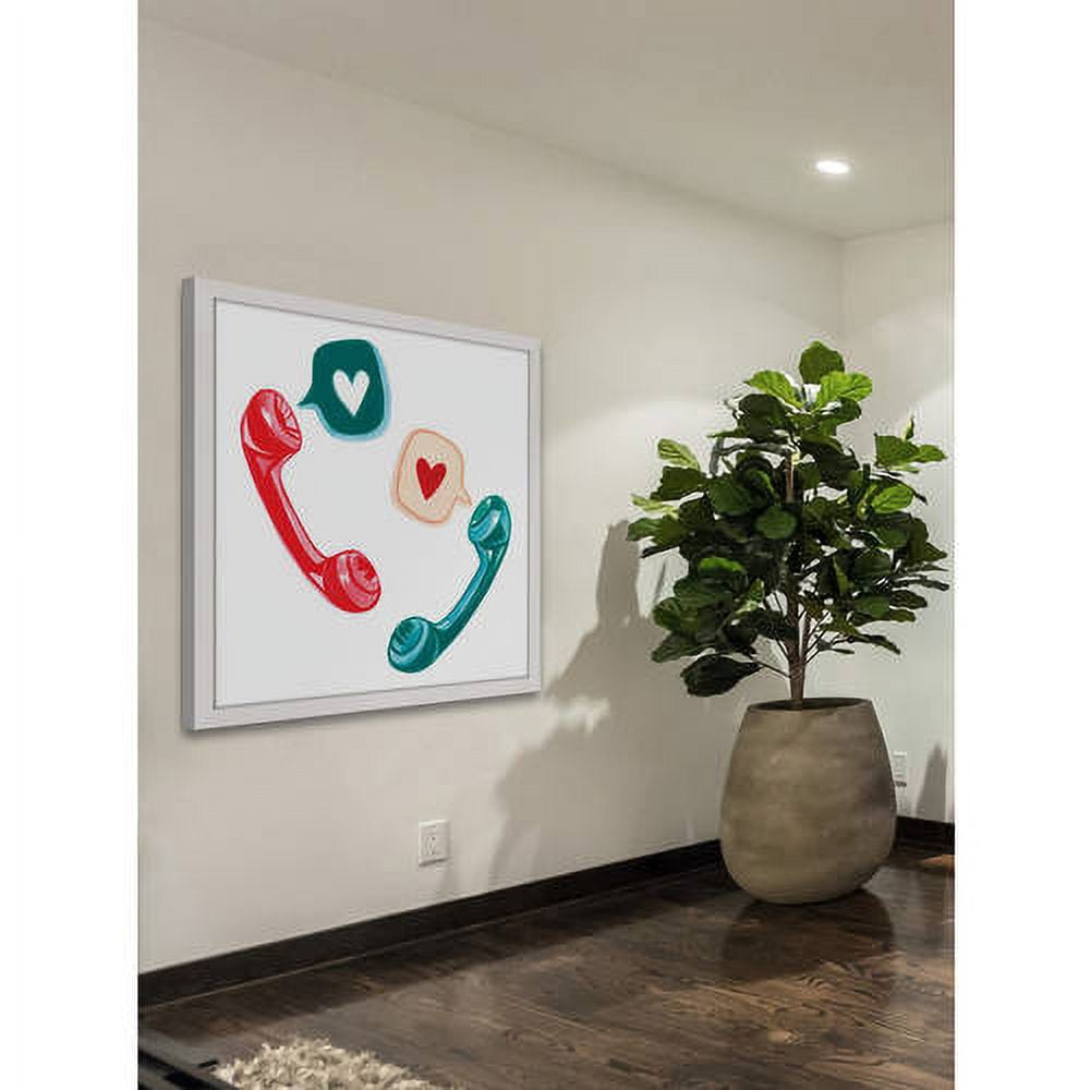Marmont Hill "Love Phones" by Molly Rosner Framed Painting Print