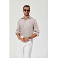 thumbnail image 4 of COOFANDY Mens Casual Dress Shirts Casual Patterned Dress Shirts Regular Fit Button Down Shirt, 4 of 6