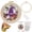 #A02-C, variant on Halloween Cross Stitch Kit, DIY Embroidery Set with Pre-Printed Fabric & Wooden Hoop, Cute Ghost Pumpkin Design for Beginners, Easy Needlecraft Home Decor Gift
