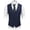 Navy Blue, variant on Men's Business Suit Vest Casual Dress Vest Slim Fit Formal Waistcoat