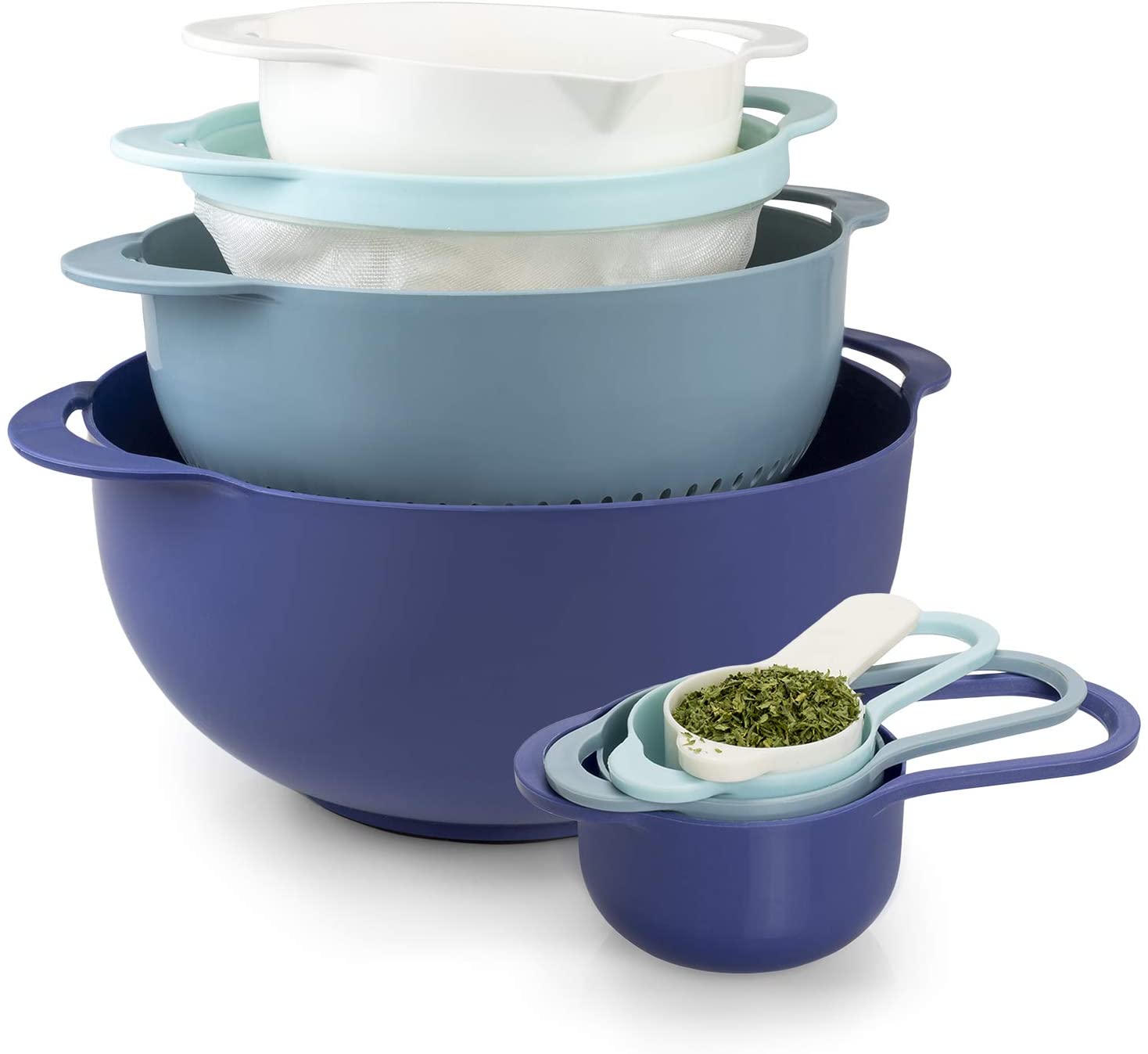 Good Cook Nesting Tools Buy Cook with Color Plastic Nesting Bowls, Measuring Cups, Colander and ...